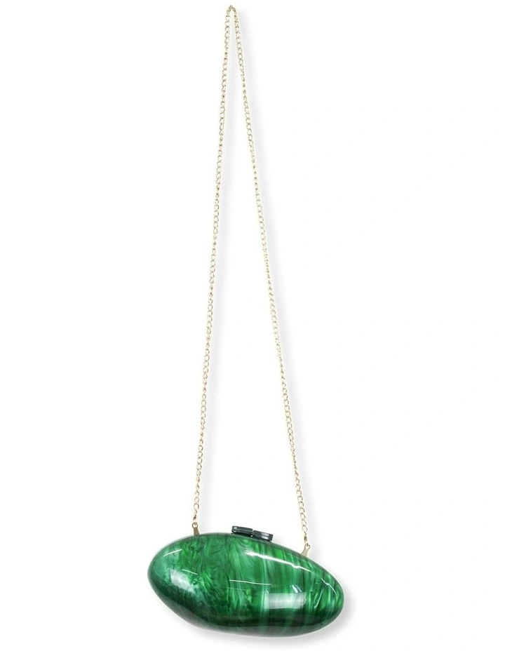Phoebe Clutch in Emerald Green image 5
