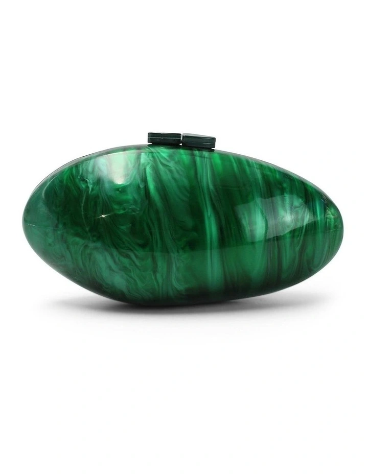 Phoebe Clutch in Emerald Green image 6