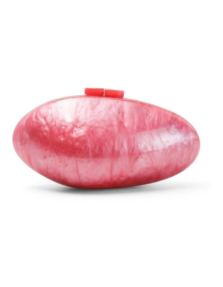 Phoebe Clutch in Hot Pink image 4