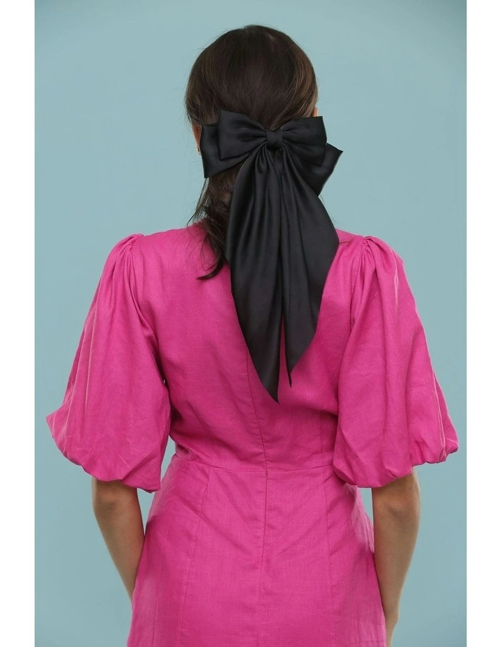 Cara Hair Bow in Black image 2