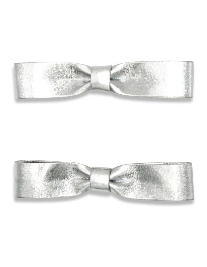 Inez Hair Clip Set in Sliver image 1