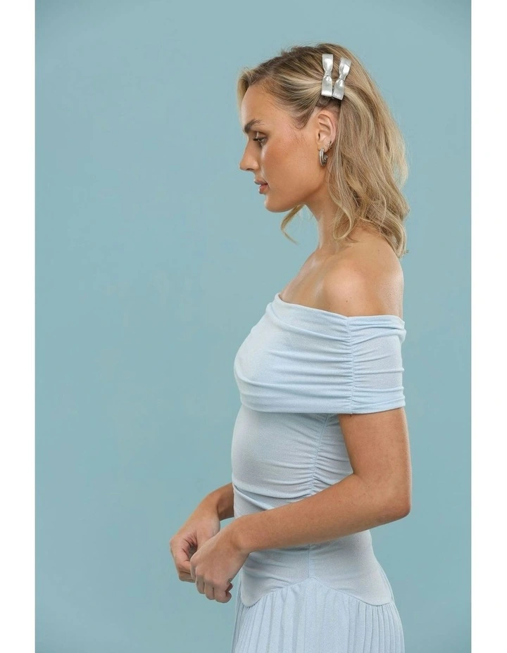 Inez Hair Clip Set in Sliver image 2