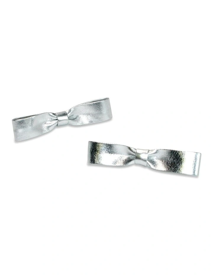 Inez Hair Clip Set in Sliver image 4
