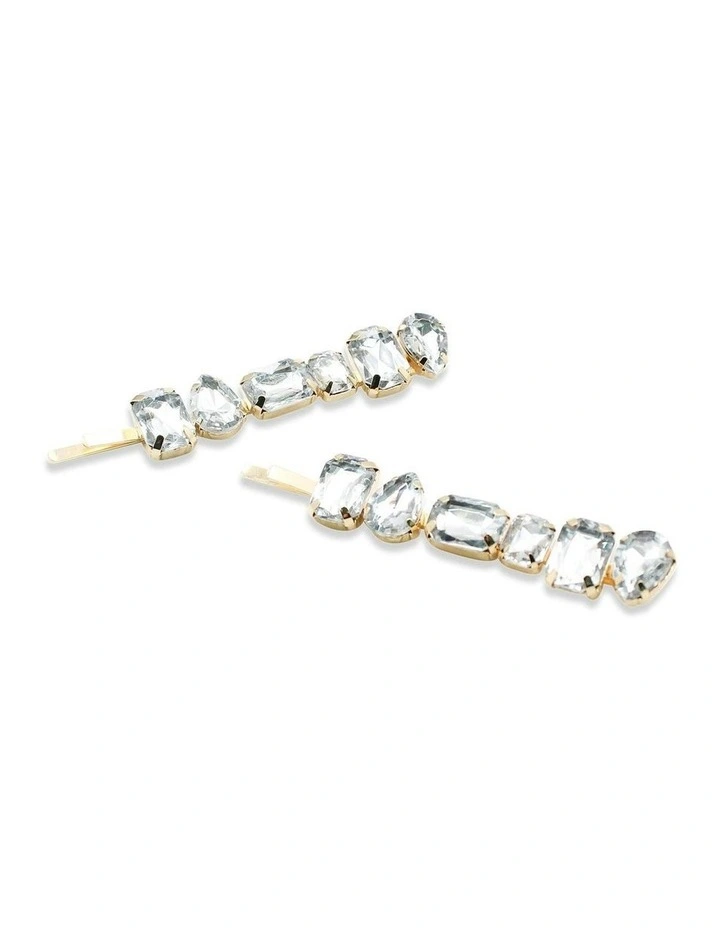 Rebekah Hair Clip Set in Silver image 3