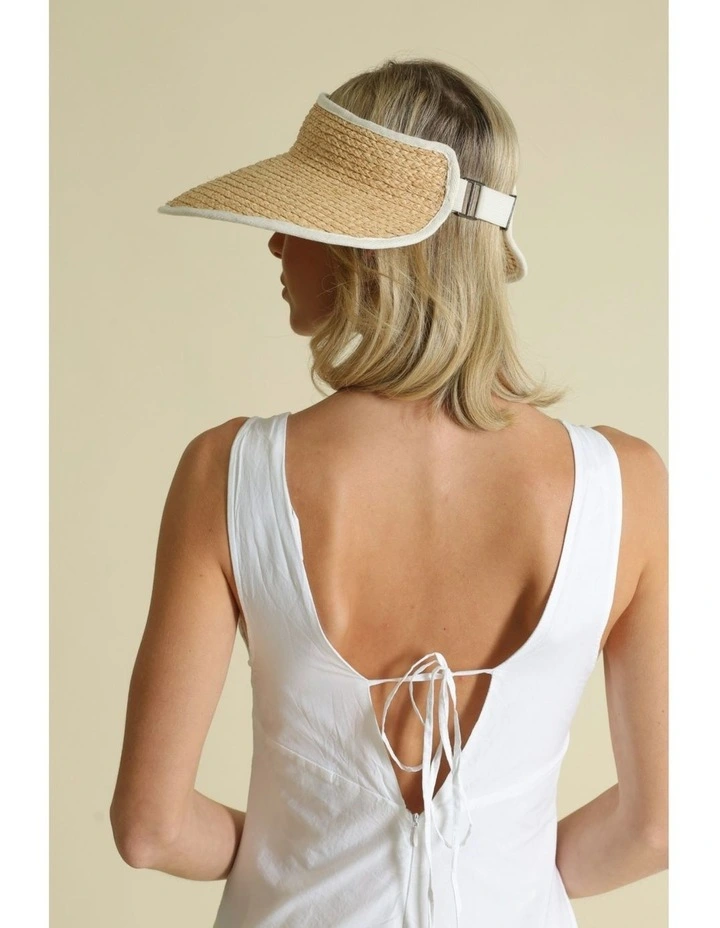 Tabitha Visor in Natural/White image 3