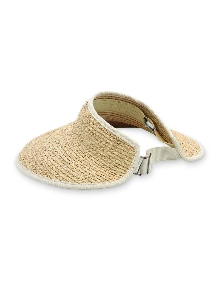 Tabitha Visor in Natural/White image 3
