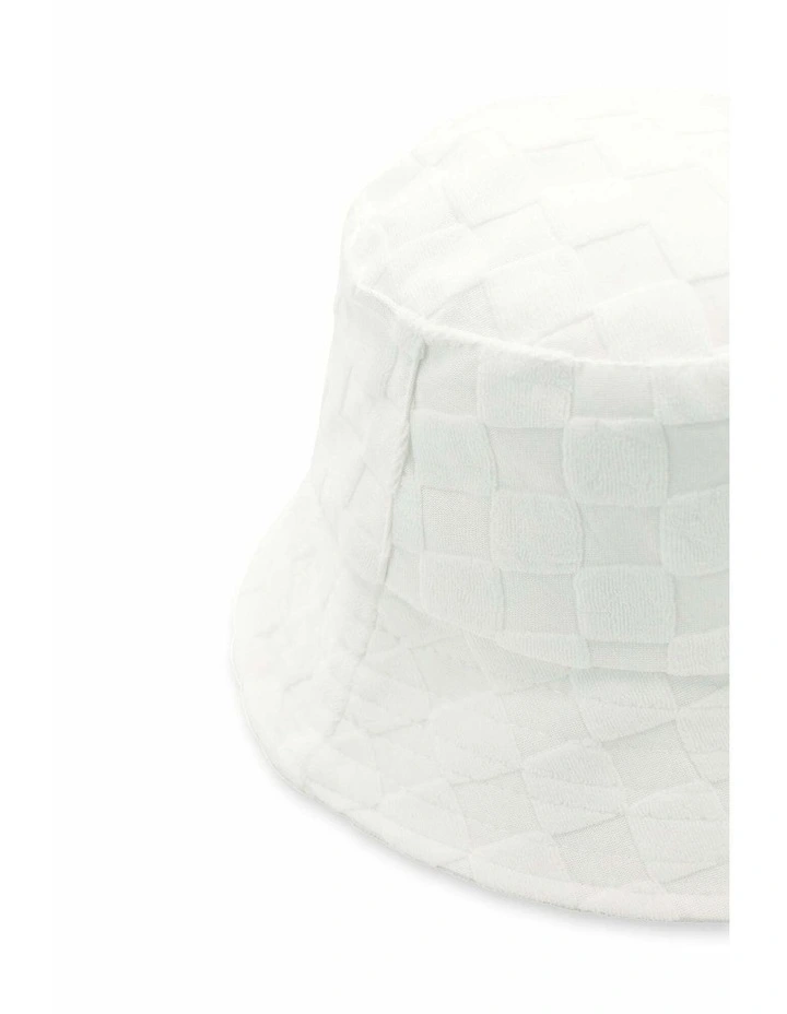 Daniela Bucket Hat in White image 3
