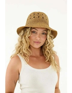 Madelyn Bucket Hat in Tan