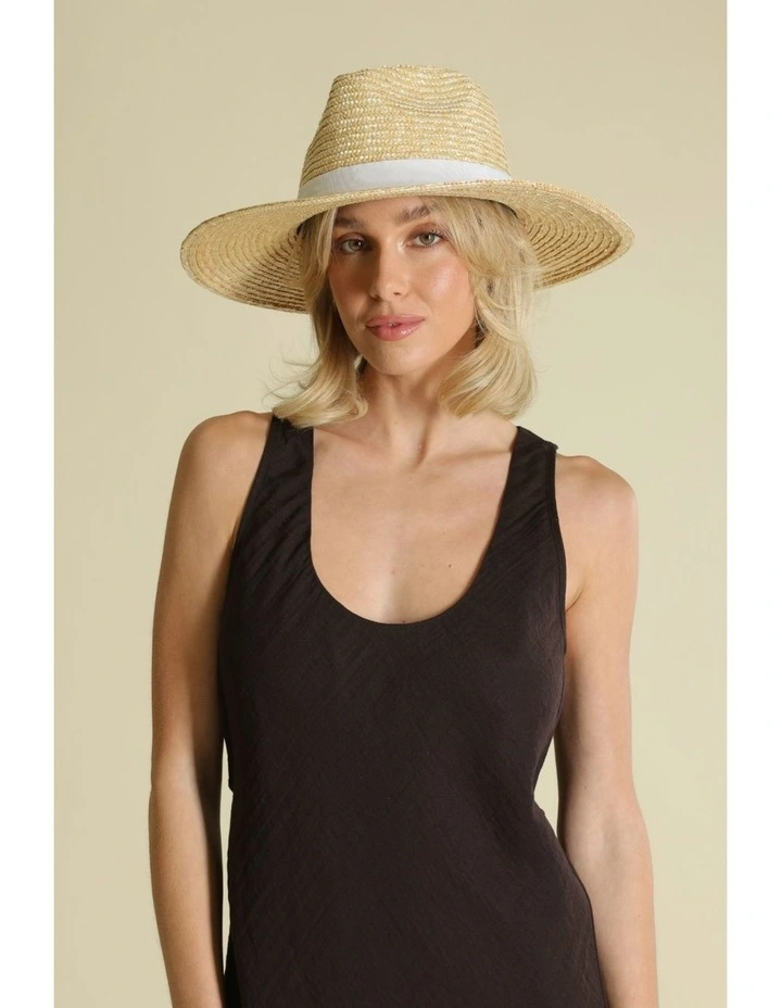Dion Fedora Hat in White image 3