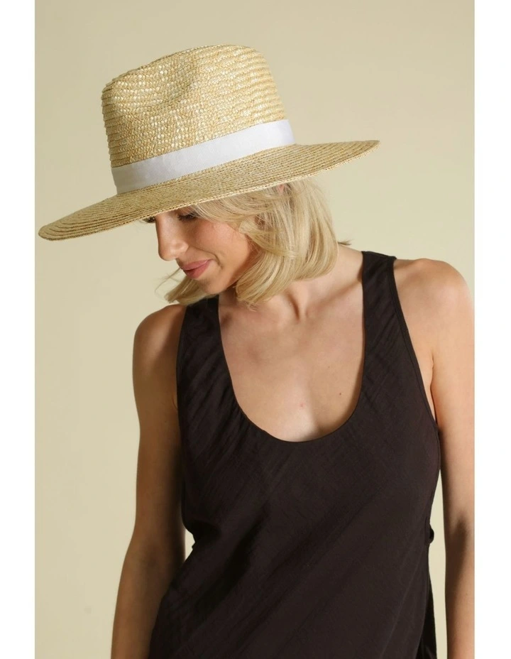 Dion Fedora Hat in White image 4