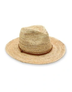 Adeline Fedora Hat in Tan