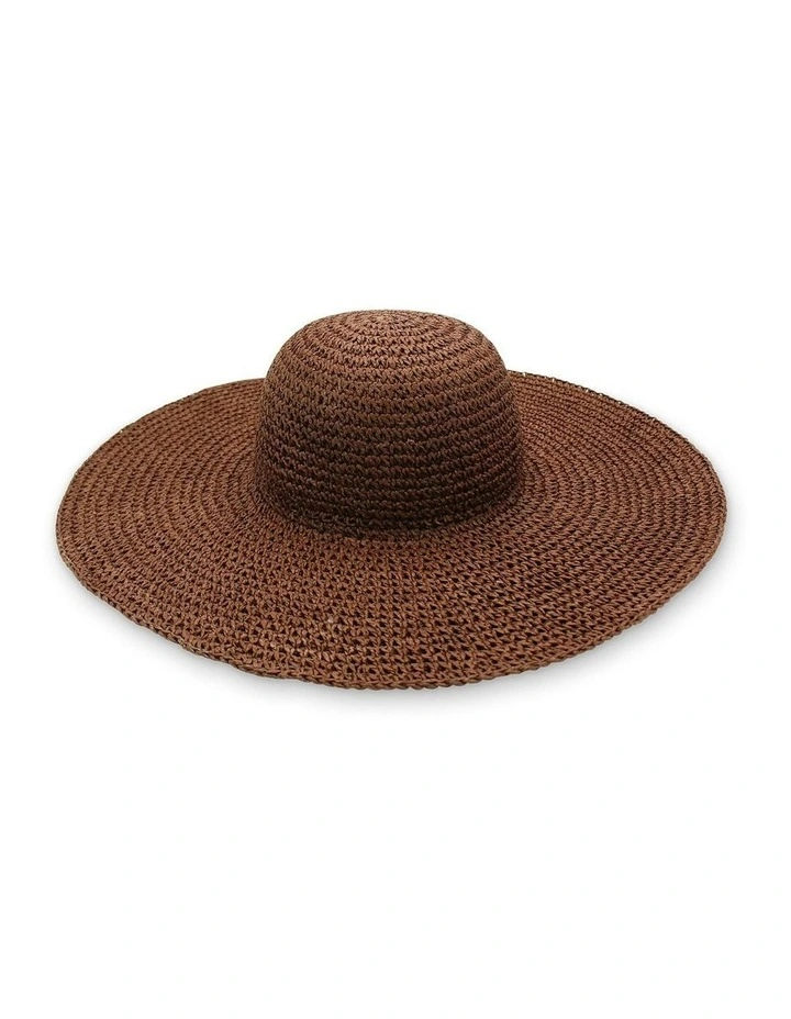 Sabrina Floppy Hat in Brown image 1
