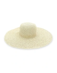 Sabrina Floppy Hat in Natural