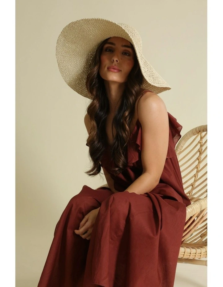 Sabrina Floppy Hat in Natural image 3