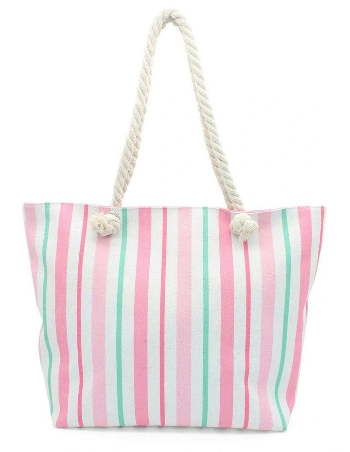 Paros Beach Bag in Pink image 1