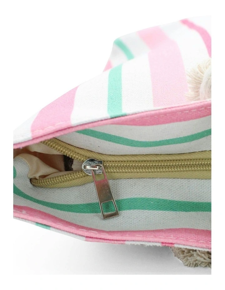 Paros Beach Bag in Pink image 3