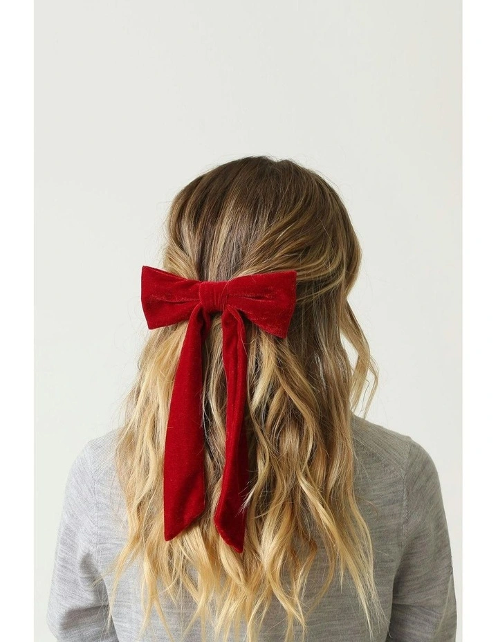 Piera Bow in Red image 4