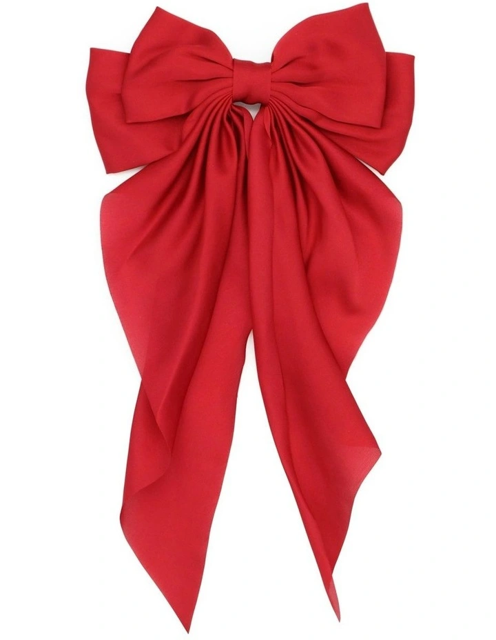 Cara Hair Bow in Red image 1