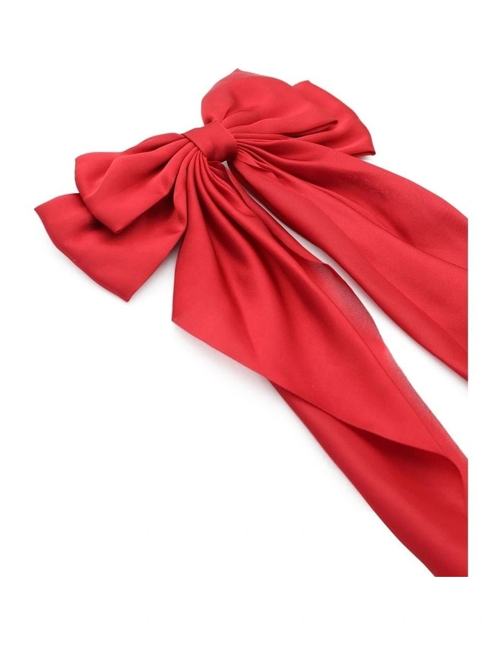Cara Hair Bow in Red image 2