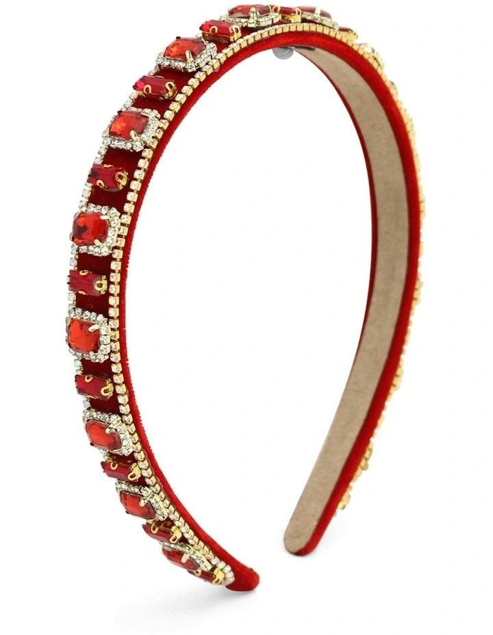 Sabine Headband in Red image 1