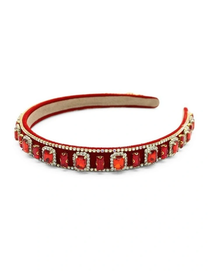 Sabine Headband in Red image 2
