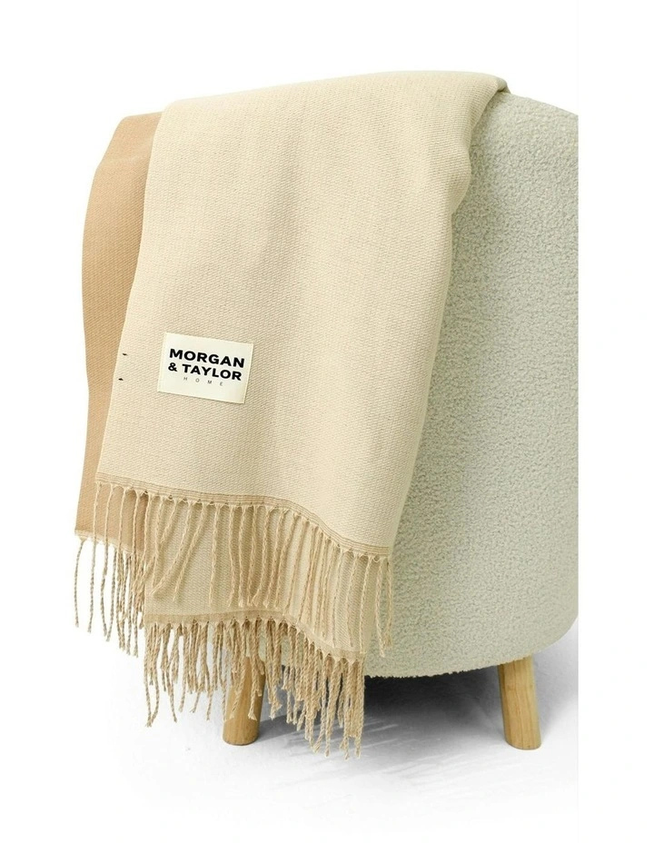 Hillside Throw Blanket in Beige image 1