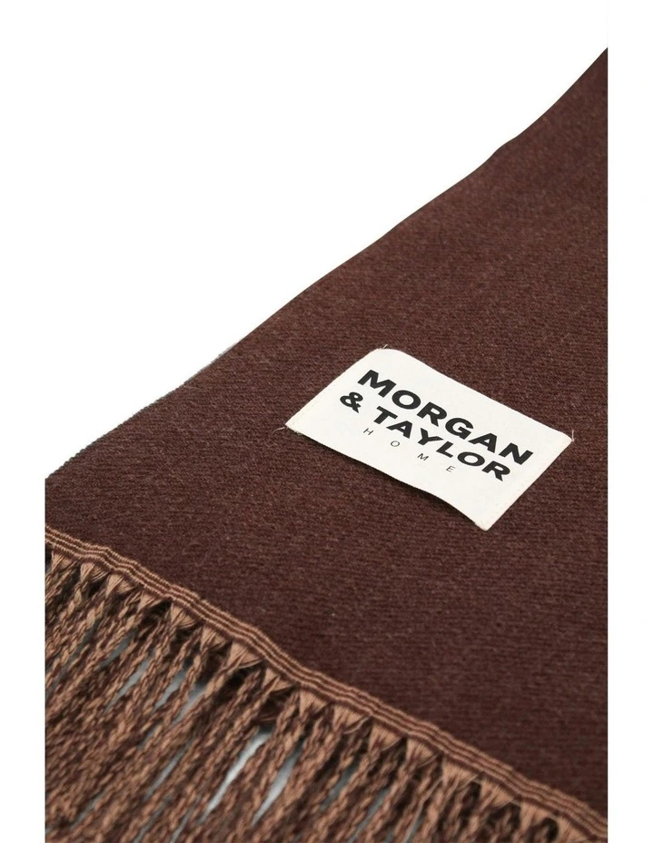 Abstract Artist Throw Blanket in Chocolate image 4