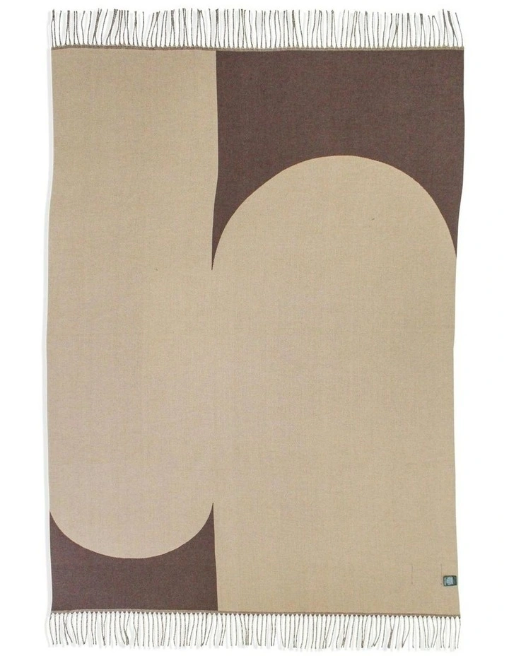 Abstract Artist Throw Blanket in Chocolate image 5