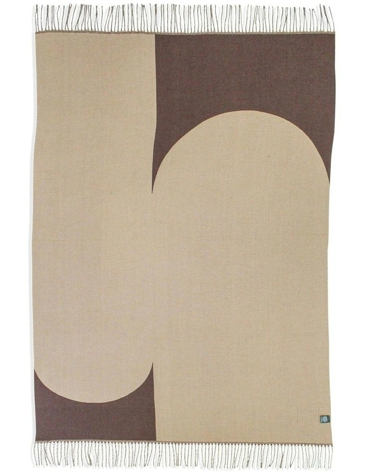 Abstract Artist Throw Blanket in Chocolate image 7