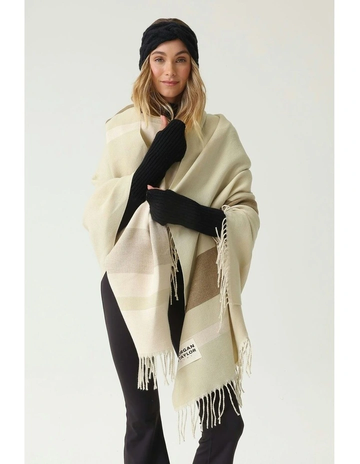 Modern Minimalism Throw Blanket in Sage image 1