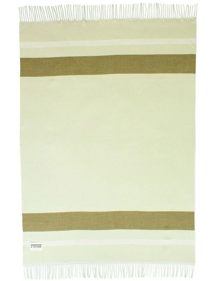 Modern Minimalism Throw Blanket in Sage image 2