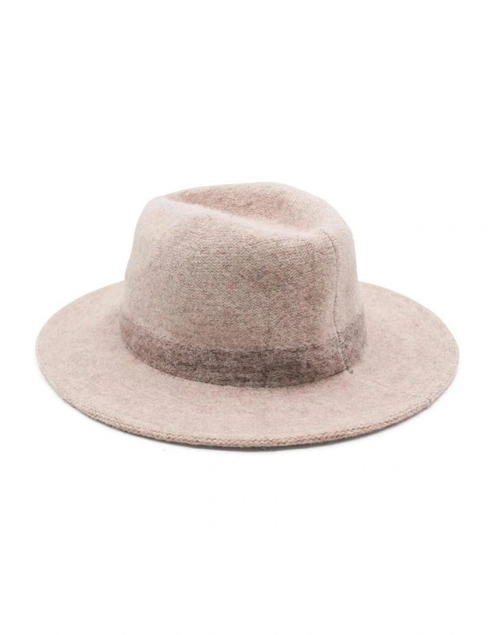 Mary Soft Wool Fedora in Beige image 5