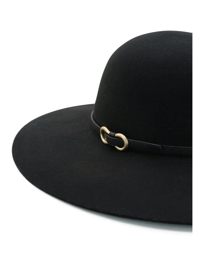 Teagan Wool Felt Floppy in Black image 5