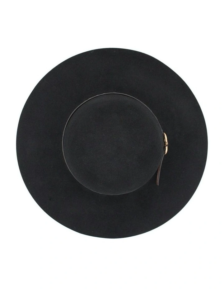 Teagan Wool Felt Floppy in Black image 6