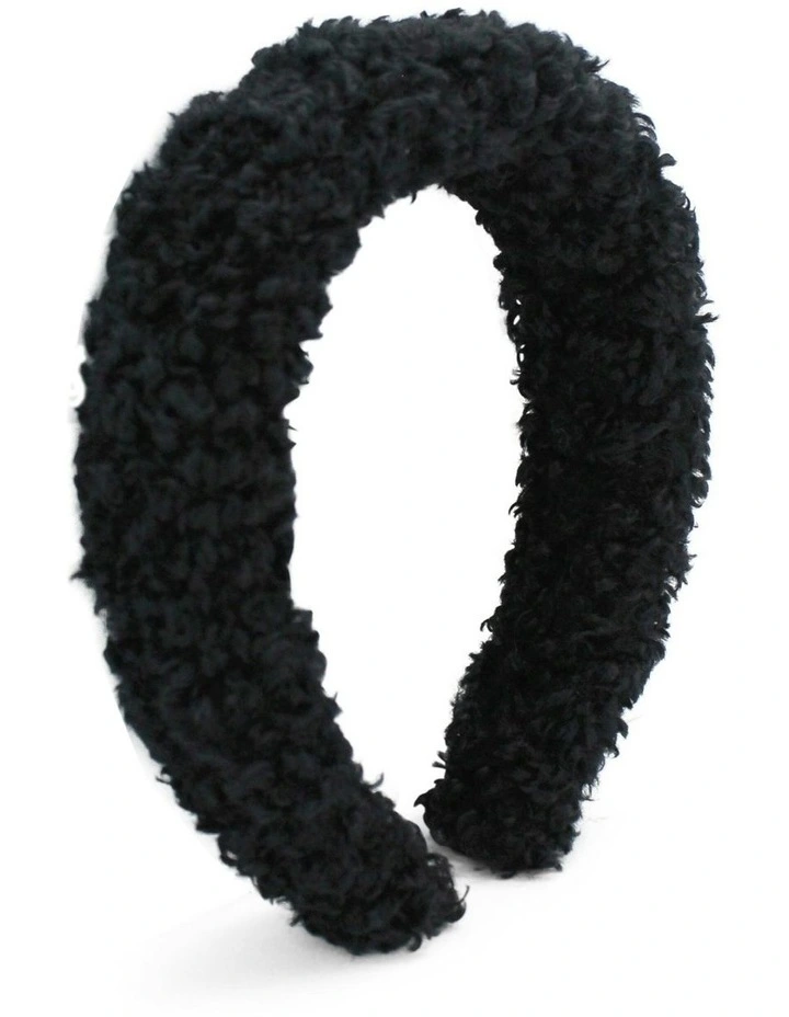 Fable Teddy Headband in Black image 2
