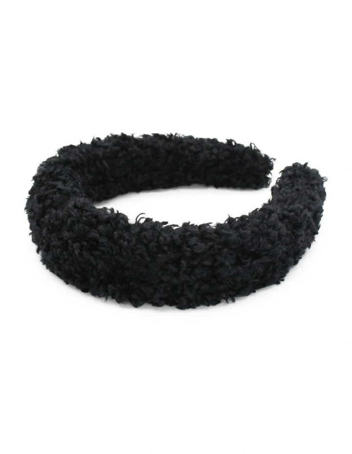 Fable Teddy Headband in Black image 4