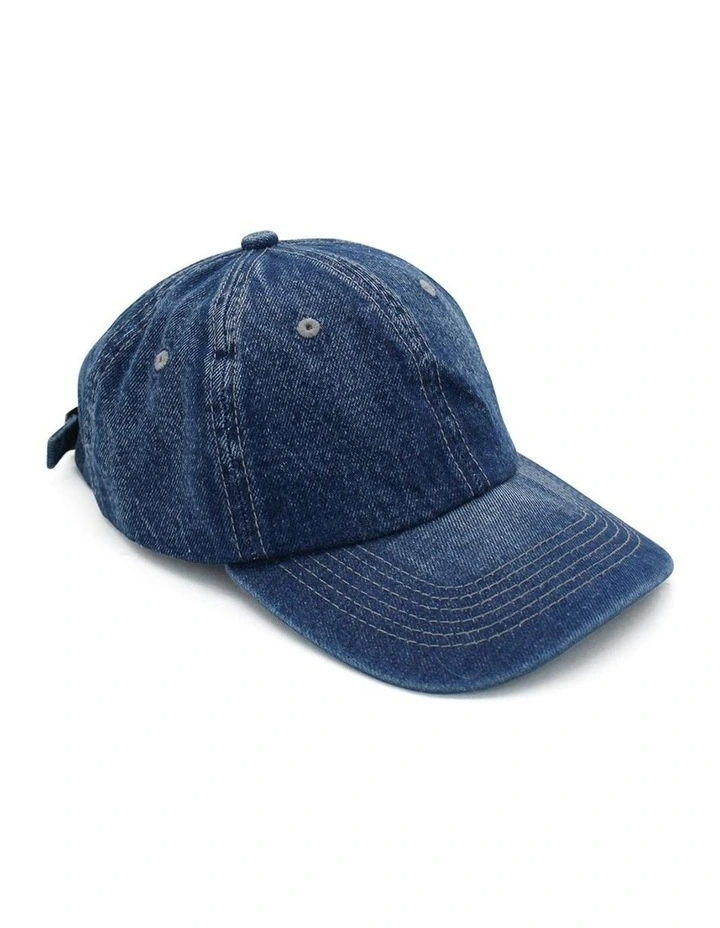 Rya Denim Cap in Blue image 1