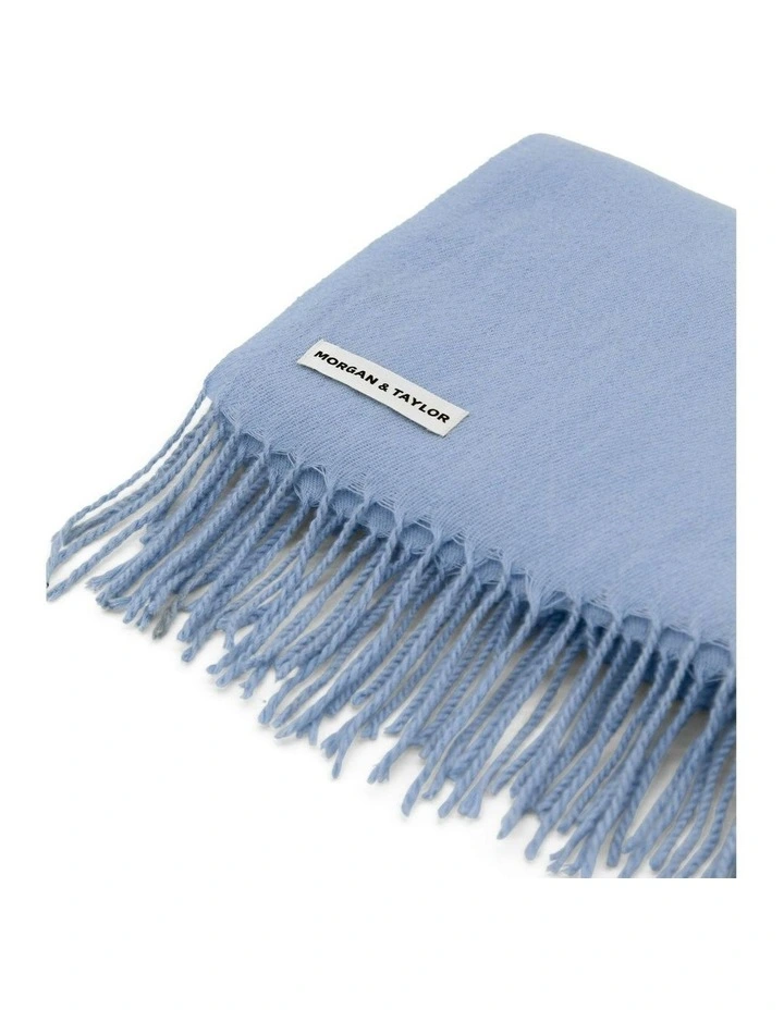 Casey Woven Scarf in Blue image 4