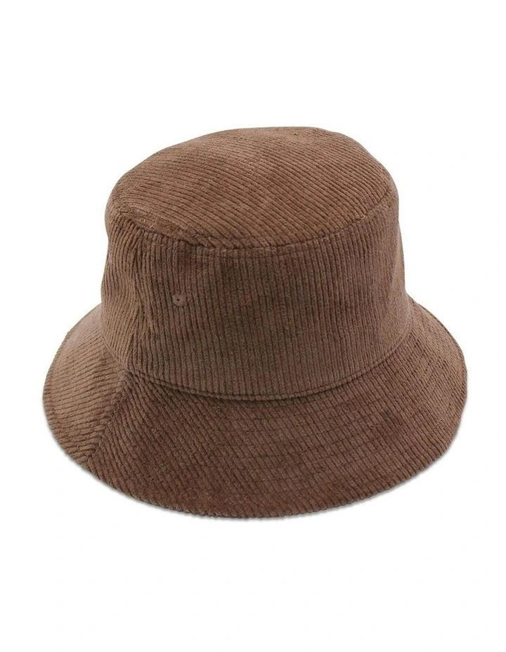 Dallas Cord Bucket Hat in Brown image 4