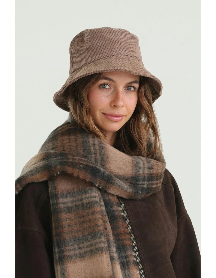 Dallas Cord Bucket Hat in Brown image 5