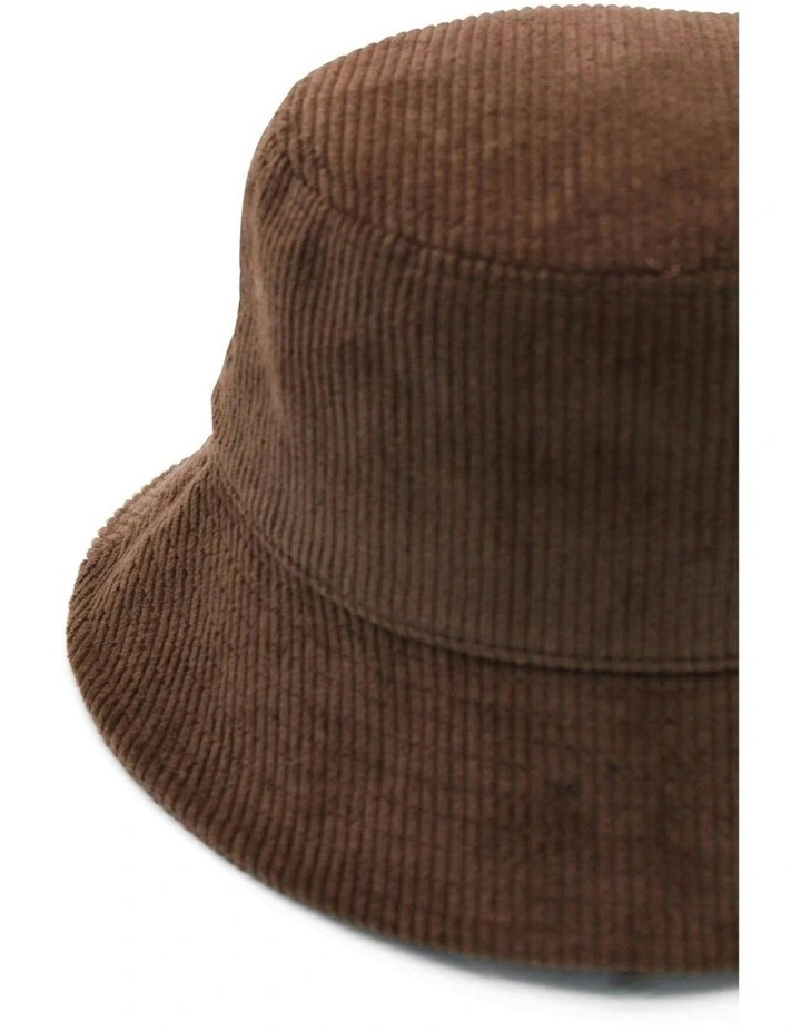 Dallas Cord Bucket Hat in Brown image 6