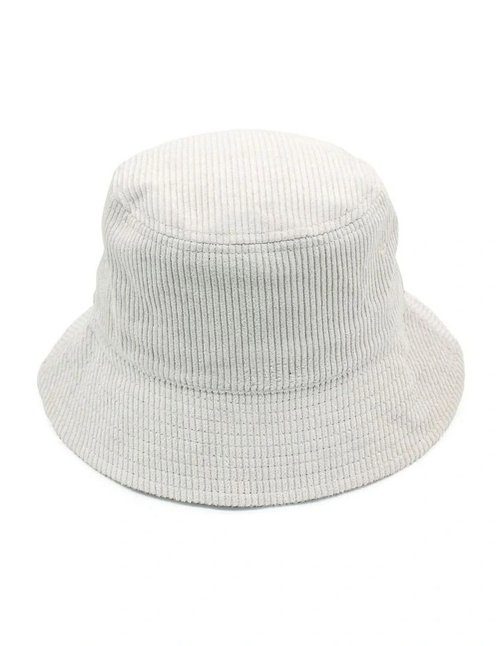 Dallas Cord Bucket Hat in Cream image 1