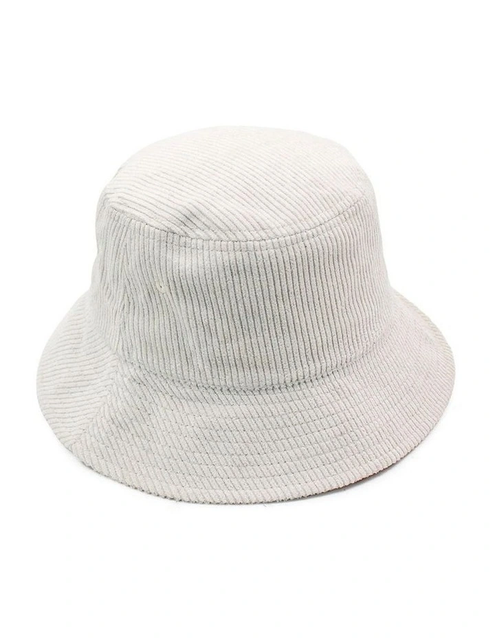 Dallas Cord Bucket Hat in Cream image 3