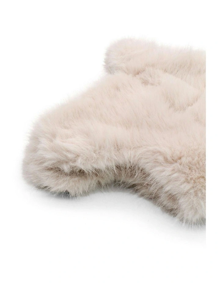 Zoe Faux Fur Trapper Hat in Cream image 4
