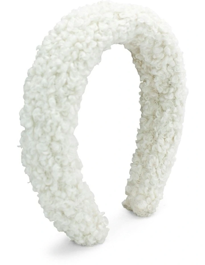 Fable Teddy Headband in Cream image 2
