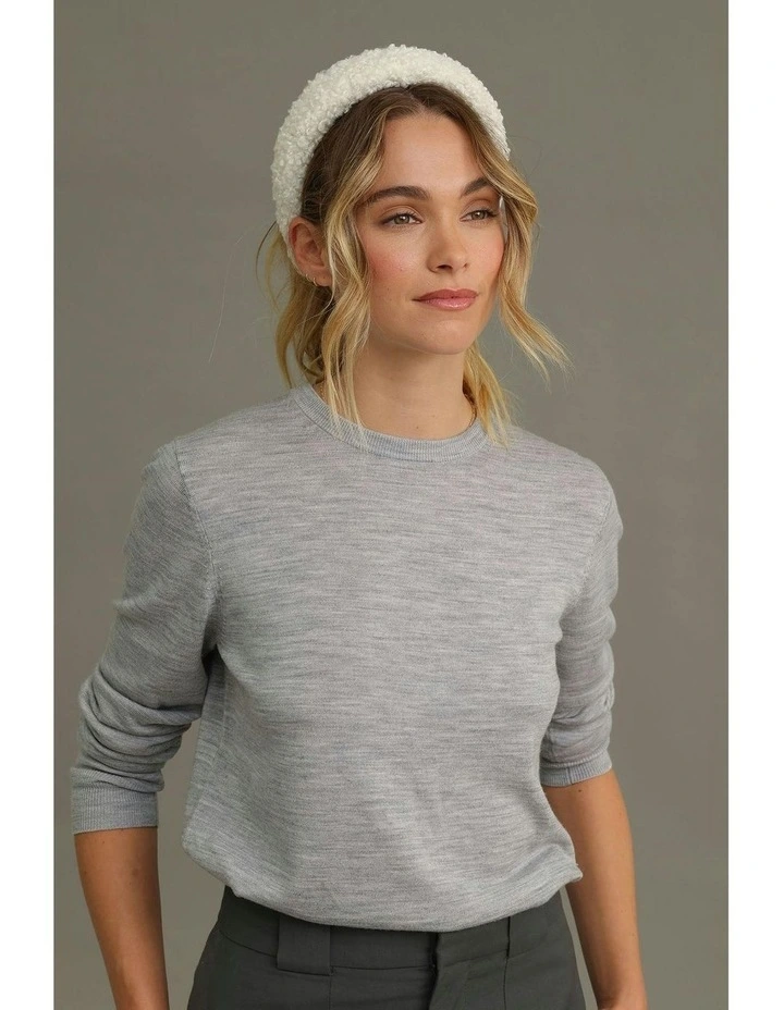 Fable Teddy Headband in Cream image 4