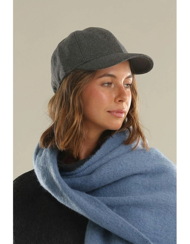 Dylan Wool Cap in Grey image 2