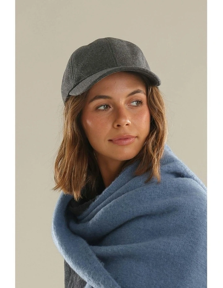 Dylan Wool Cap in Grey image 3