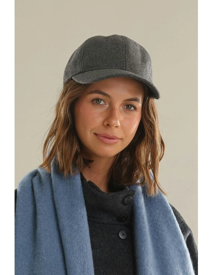 Dylan Wool Cap in Grey image 5