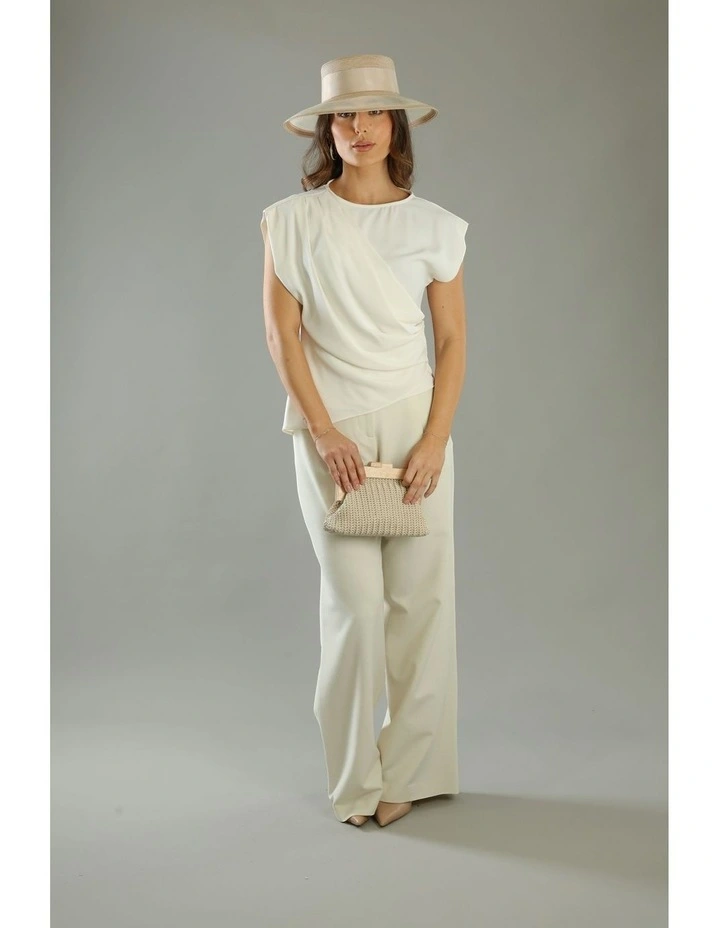 Marie Racewear Boater in Beige image 2